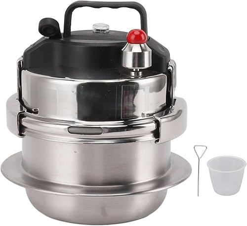 Miniatura 2 de Olla a presión de acero inoxidable 0.8L Estofado de alta presión de cocción rápida para inducción de gas Adecuado para cocina al aire libre Uso
