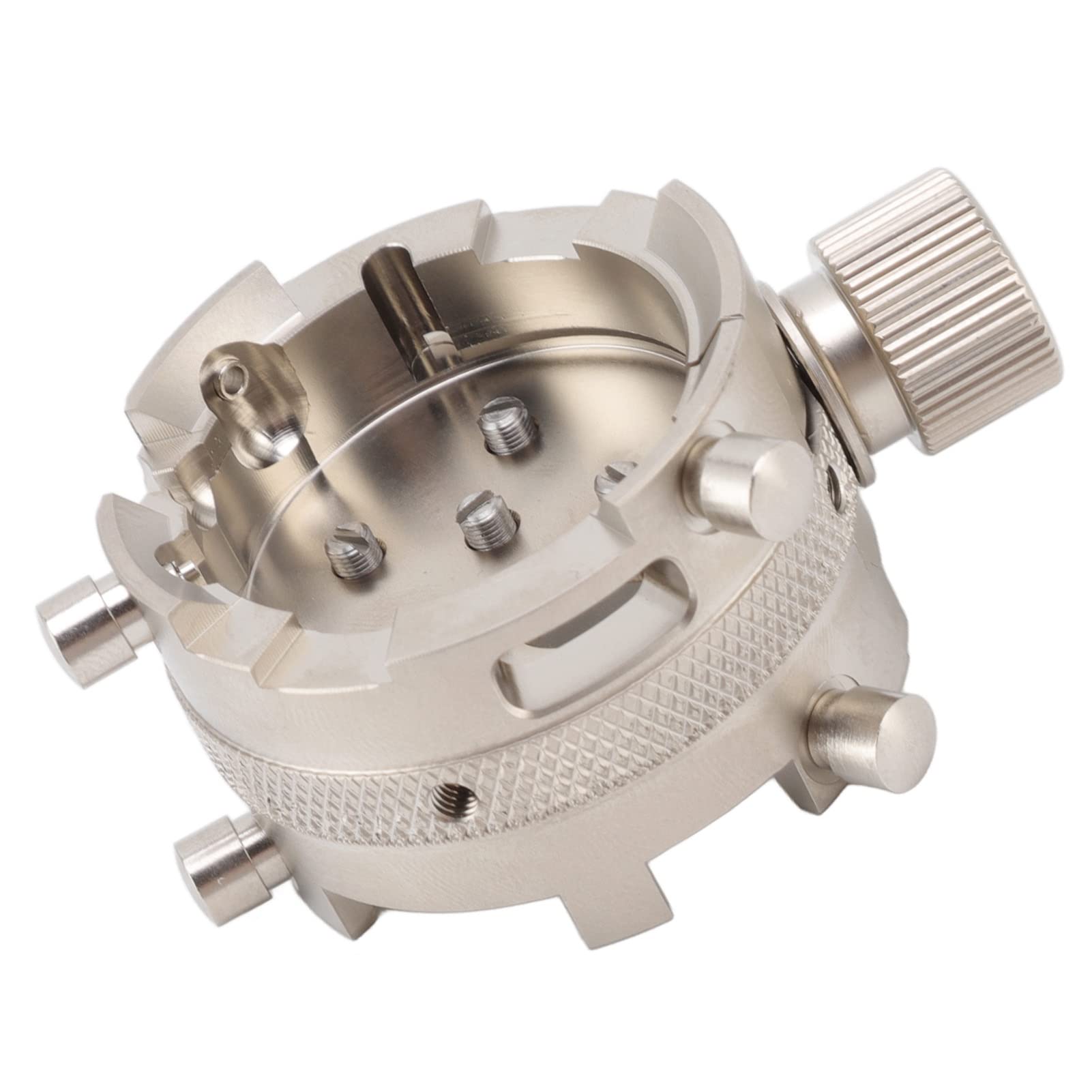 Base de movimiento de reloj, Base de movimiento de reparación Soporte de movimiento de reloj multifuncional de acero inoxidable estable para movimiento 7750