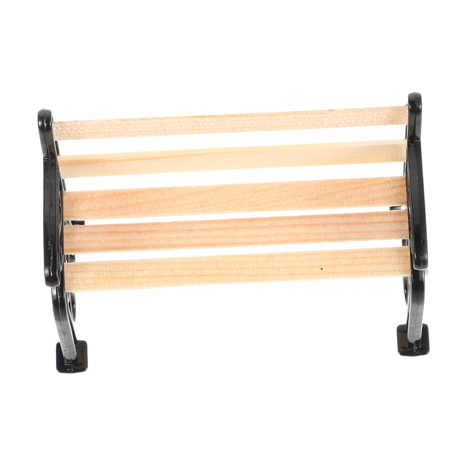 TOYANDONA 2 Mini Bancs En Bois Pour Maison De Poupée - Modèle Décoratif 8x6x3.5cm
