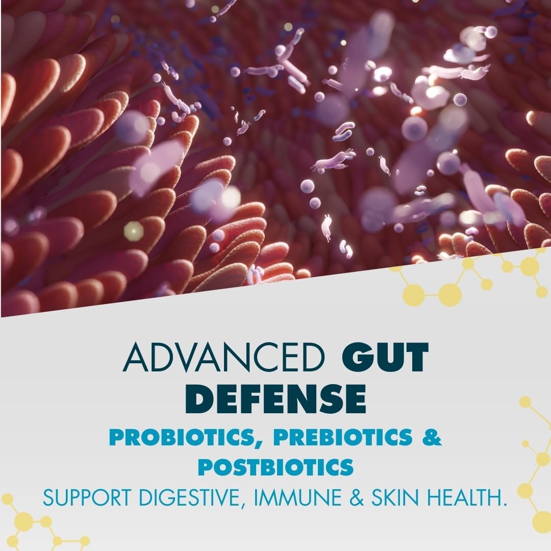 myPEAK PeakBiotic: The Ultimate Vegan Synbiotic with 50 Billion CFU Probiotics Prebiotics Postbiotics Modbiotics and Gut Lining to Enhance Digestion, Skin, and Mood with 2-Month Supply, 60 Capsules