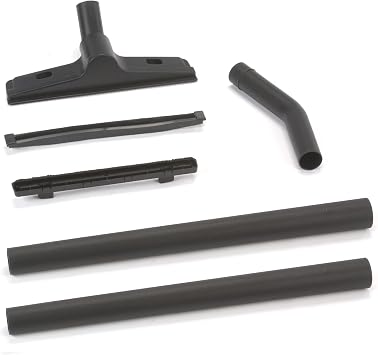 Shop-Vac 9190300 1.5 Inch Diameter Accessory Kit, 2 Extension Wands, Elbow Grip, 12 Inch Floor Nozzle With Brush/Squeegee Inserts