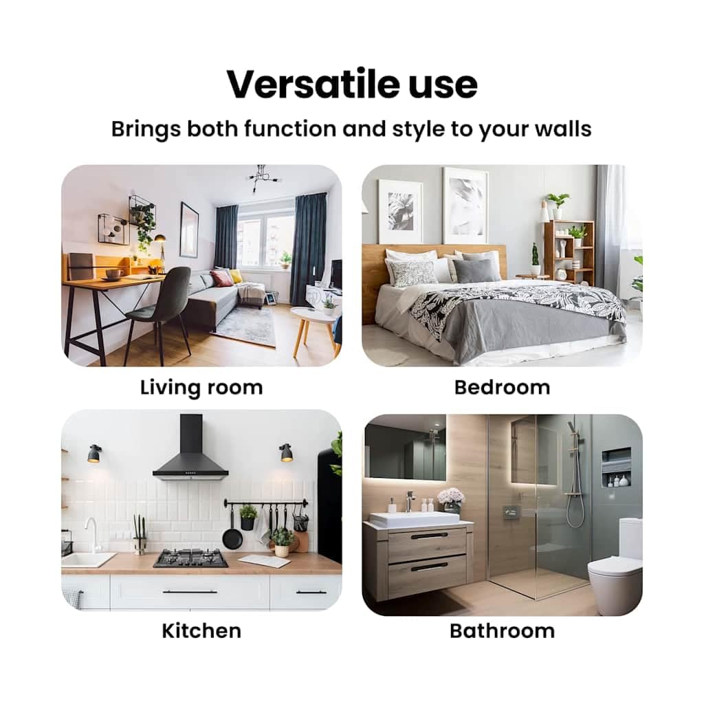 vidaXL Wandregal Wandhalterung 4 STK. Braun 23 x 23,5 x 3,8 cm