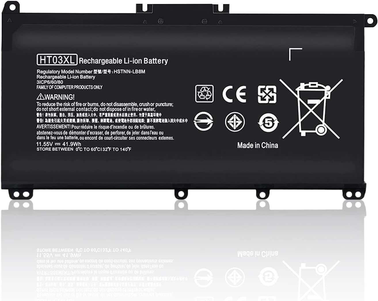 HT03XL ULTRAZONE Laptop Battery for HP Pavilion 14-CE 14-CF 14-CK 14-DF 15-CS 15-CW 15-DA 15-DB 15-DW 17-by 17-CA 250 255 G7 L11119-855 HSTNN-UB7J