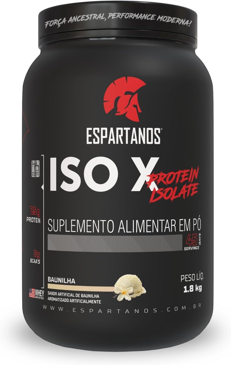 Whey Protein 100% Pure Isolate - Espartanos
