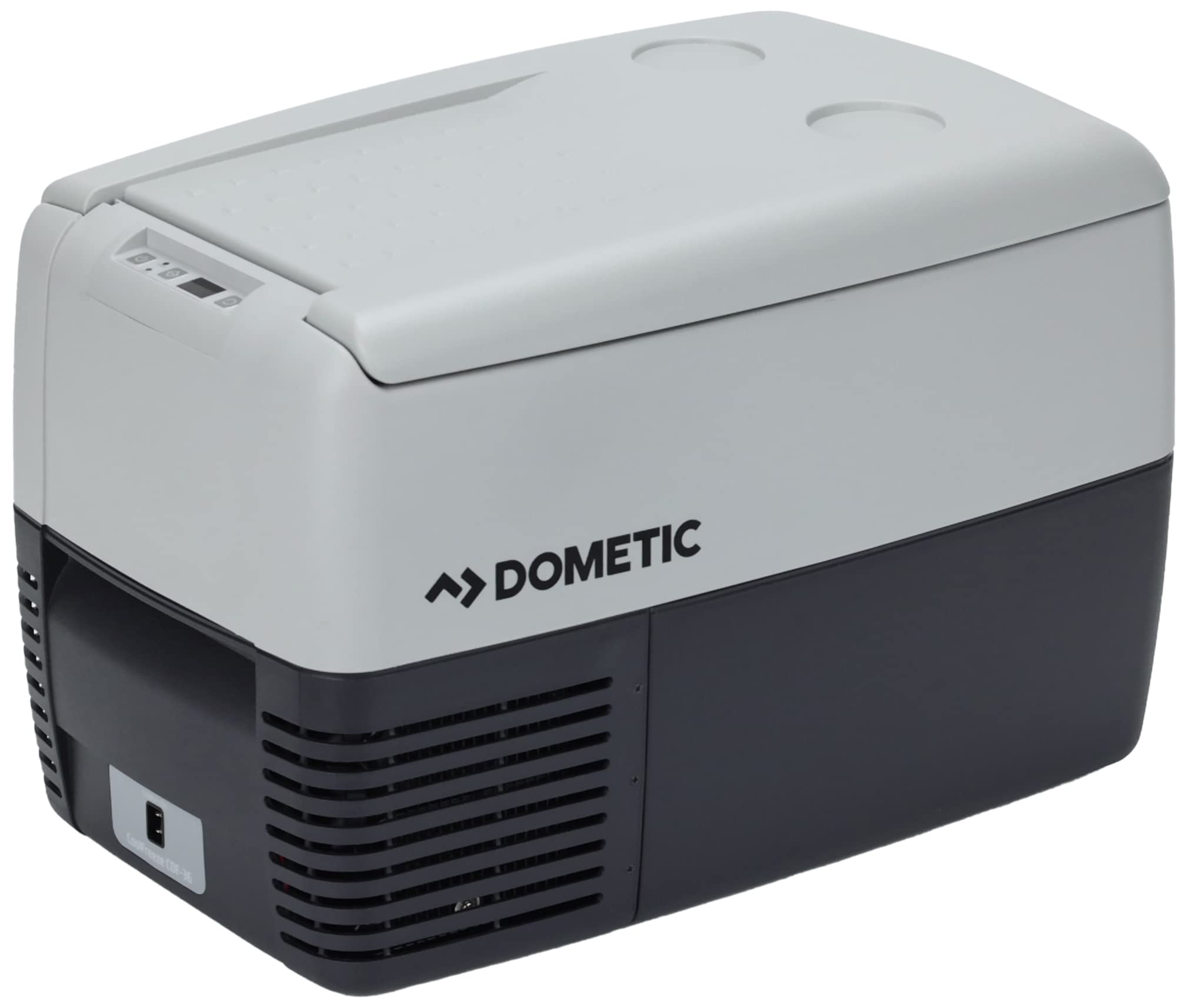 DOMETIC CoolFreeze CDF 36, tragbare elektrische Kompressor-Kühlbox/Gefrierbox, 31 Liter, 12/24 V für Auto, LKW oder Boot mit Batteriewächter, Grau