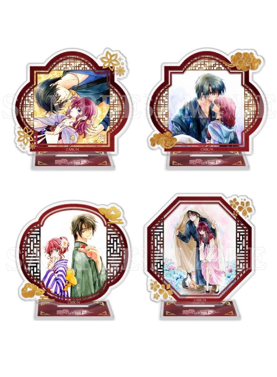 Amazon.co.jp: 暁のヨナ漫福ガチャ アクリルスタンド ハクヨナ 4点