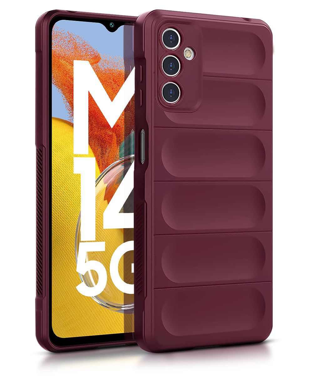 WOW IMAGINE Ultimate Silicon Back Cover Case for Samsung Galaxy M14 5G | Military Grade Drop Protection Shockproof Bumper | Anti-Slip Grip | Scratch Proof Micro-Fibre Cloth Inside (Crimson Red) (B0C96WSBTT) Amazon Price History, Amazon Price Tracker