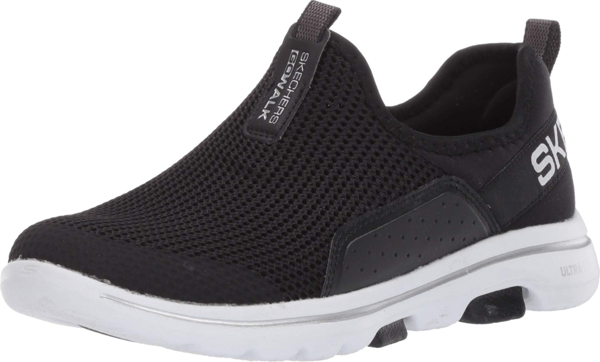 Skechers Womens GO Walk 5 - Sovereign Black White Walking Shoes