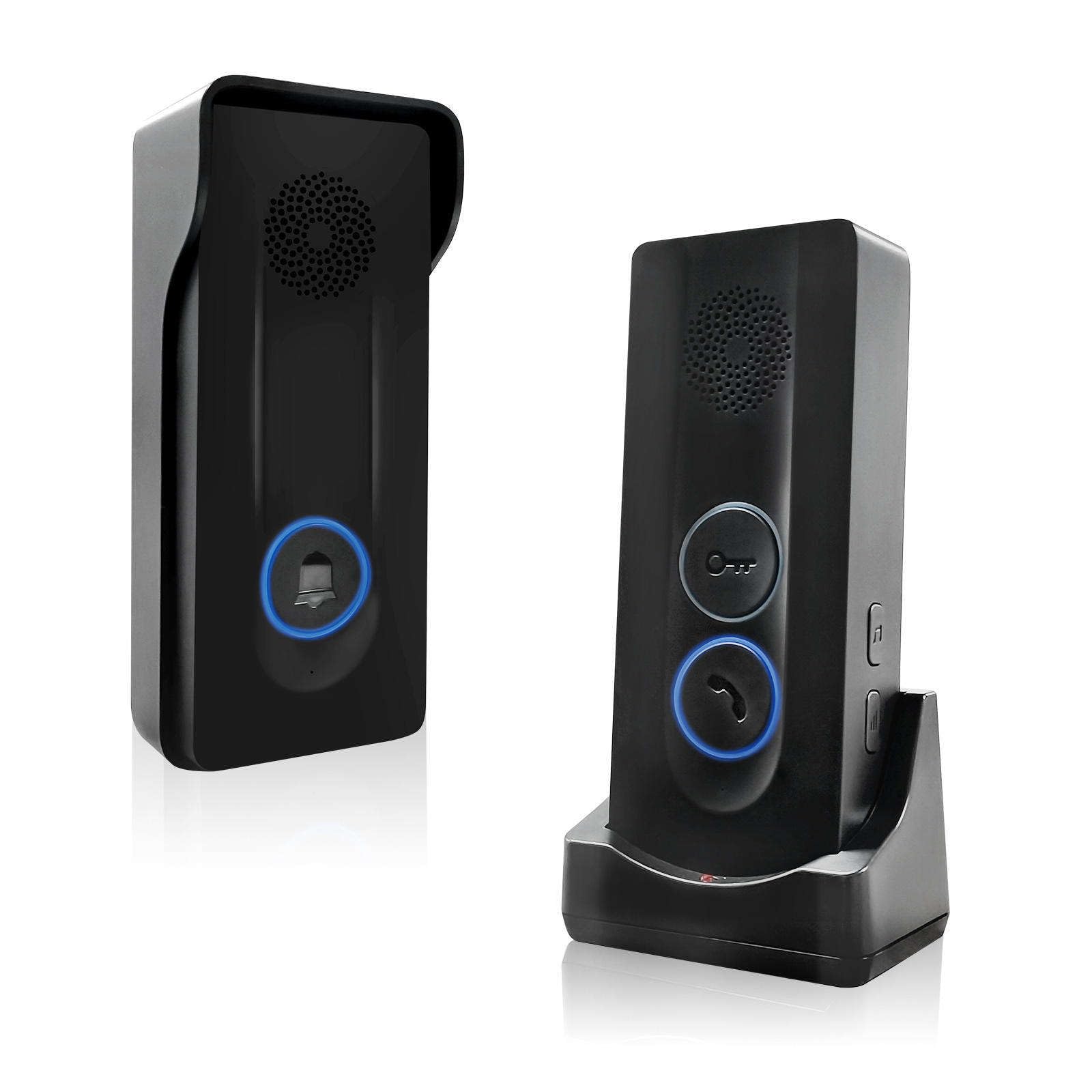 Golens DB3 Wireless Audio Doorbell with Two-Way Intercom & Wireless Unlock | 300m Range | 38 Chimes & 4 Volume Levels | Rechargeable Battery | Hands-Free Communication | IP55 Waterproof Outdoor