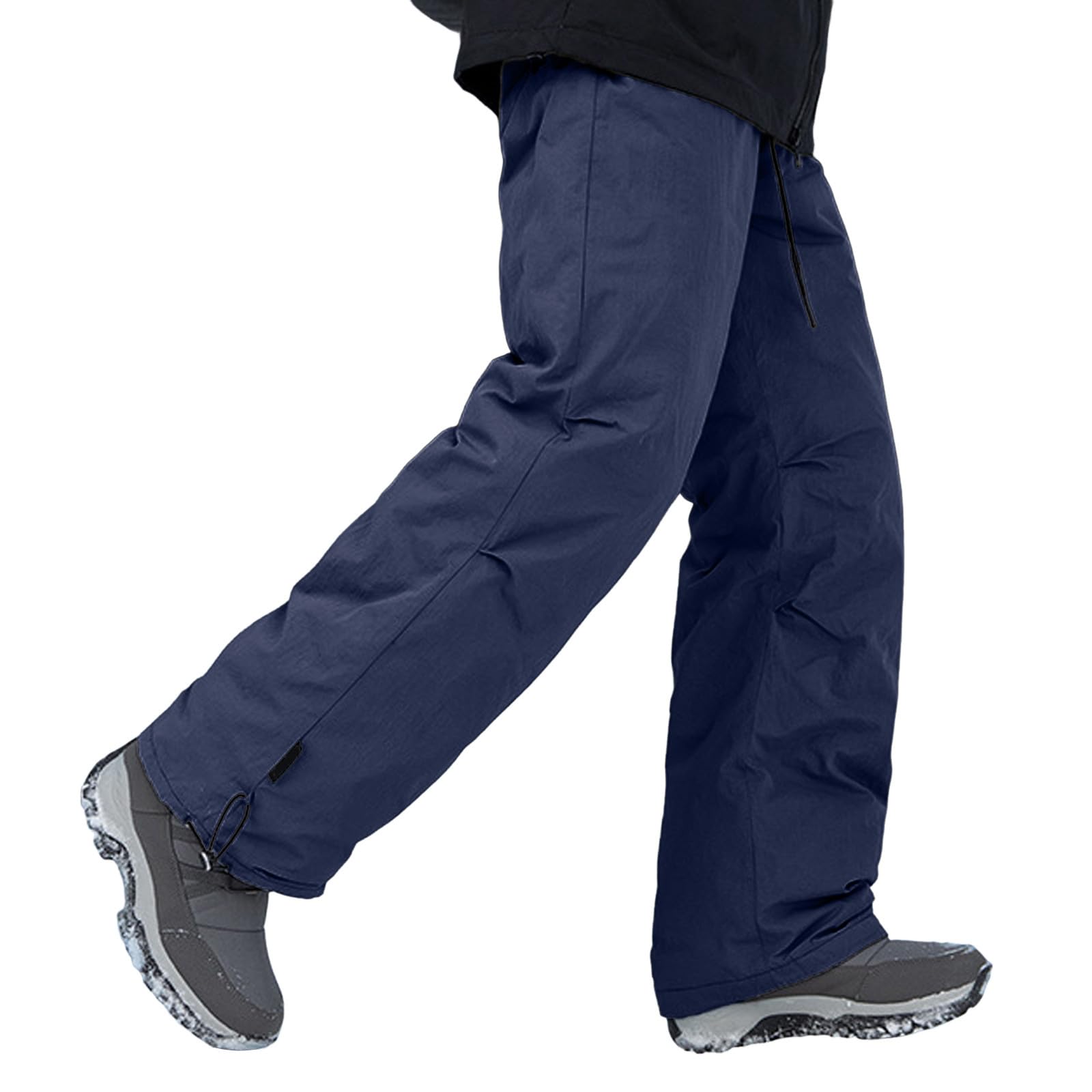 Pantaloni da sci da uomo, impermeabili, da snowboard, caldi, con coulisse, invernali, da sci, da sci, da snowboard, in softshell, per attività all'aria aperta