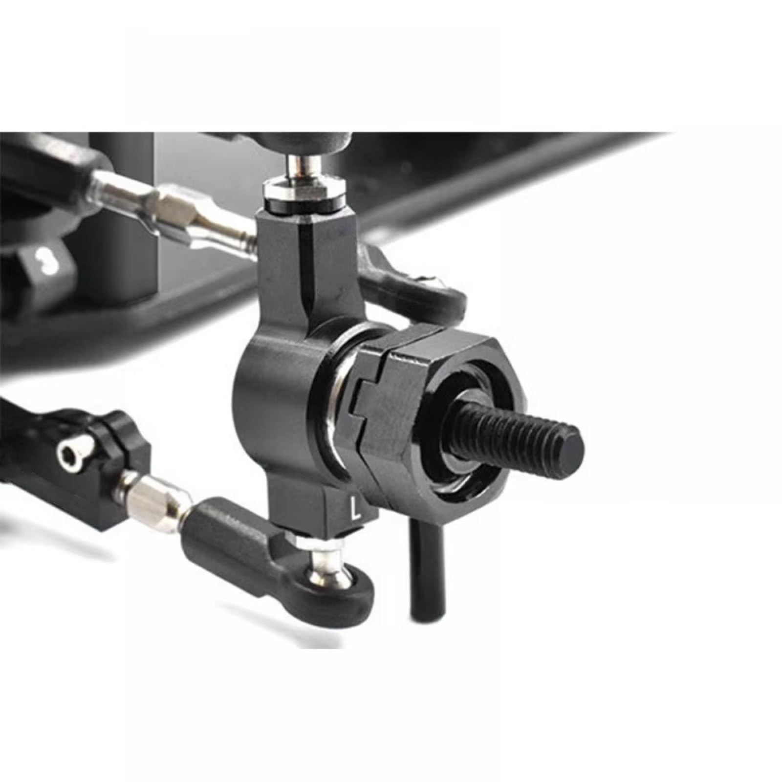 RC Voitures Modèles Avant Aluminium 2 Pièces Noir pour Reved Rwd Drift 1/10 Télécommande Voiture Mises À Niveau Pièces Accessoires RD-001SG