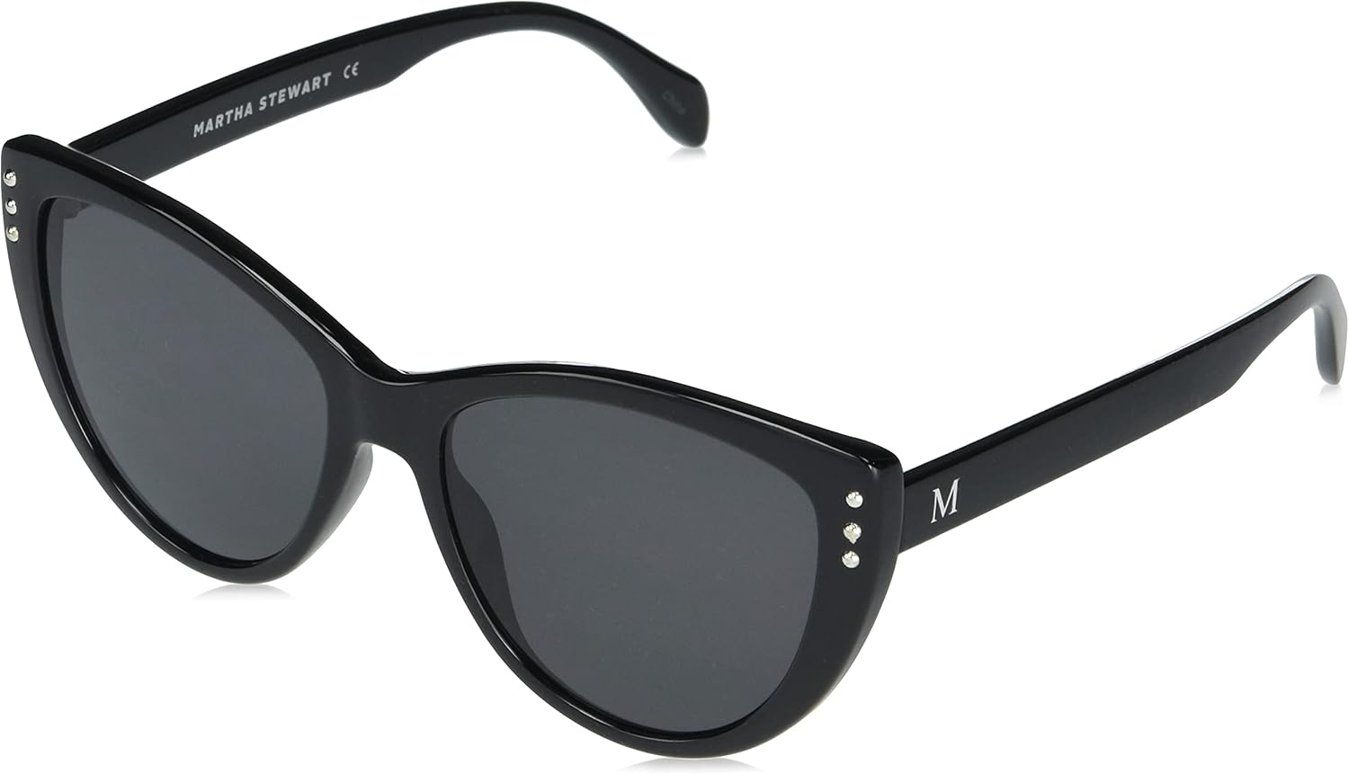 Martha Stewart womens Ms117 Glamorous Uv400 Protective Cat Eye Sunglasses - Timeless Gifts for Her, 55mm Cat Eye Sunglasses