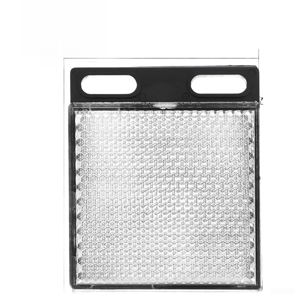 Spiegelreflektor für Fotoelektrischen Schalter, Infrarotsensor mit Makropore, Hochreflektierende Oberfläche, Längspolarisationsfilter, Kompakt 50x50x8mm, Silber(TD-08 Small Hole)