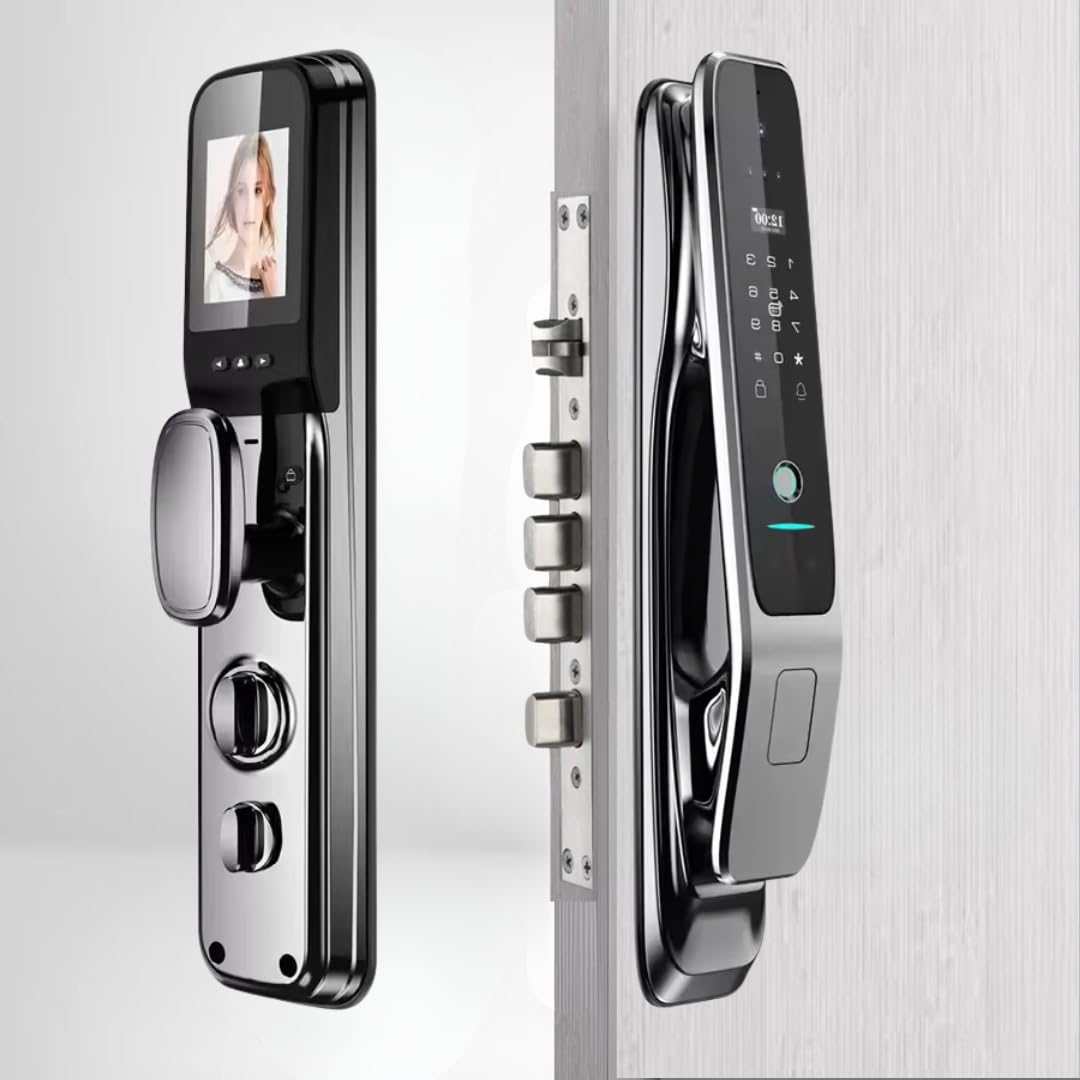 Golens X47 Luxury Smart Door Lock | 8 Ways Unlocking |3D Face ID| Fingerprint | Mobile App | RFID Card | PIN | OTP | Mechanical Key |Camera Technology| Keyless Entry Golens X47 Luxury Smart Door Lock | 8 Ways Unlocking |3D Face ID| Fingerprint | Mobile App | RFID Card | PIN | OTP | Mechanical Key |Camera Technology| Keyless Entry