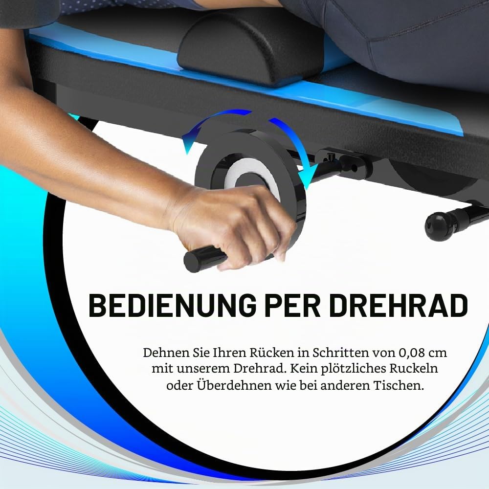 Exerpeutic Back Stretch Traction Inversions Tisch mit 136kg Gewichtskapazität, sehr Platz sparend