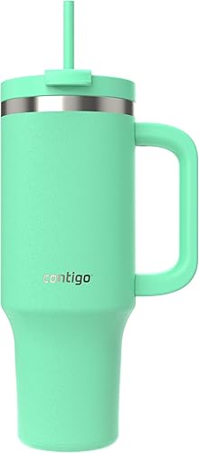 Contigo Streeterville - Vaso de acero inoxidable aislado al vacío de 40 onzas, a prueba de fugas, frío durante 29 horas, color arrecife