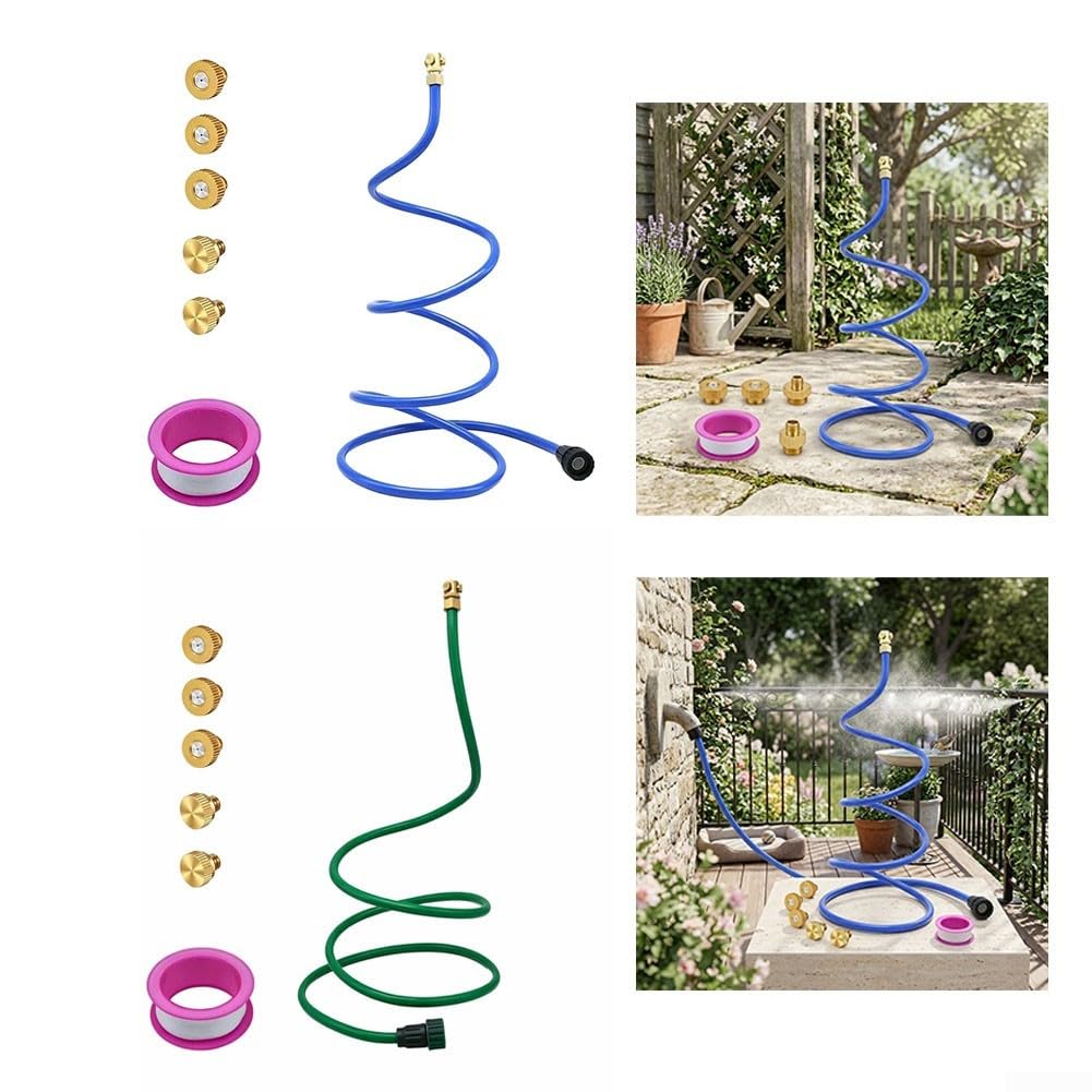 Rociador Agua Ergonómico Mango Antideslizante TPR(Green Threaded Type)