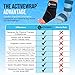Activewrap Ankle Ice Pack Wrap - Includes 2 Reusable Ultra Flex Gel Ice Pads for Hot & Cold Compression for Foot, Heel, and Ankle Swelling, Pain Relief, Sprain, and Injury Recovery - Small/Medium