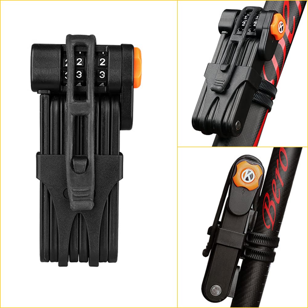 Antivol de vélo, cadenas pliable, 85 cm, cadenas pliable, haute sécurité, cadenas VTT Antivol de vélo, cadenas pliable, 85 cm, cadenas pliable, haute sécurité, cadenas VTT