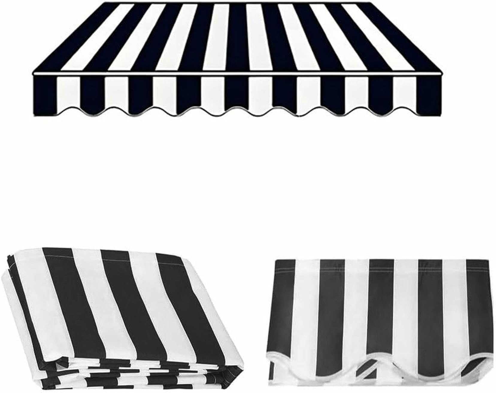 Toldo retráctil para patio de poliéster impermeable con lona para exterior