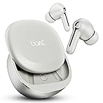 Boat 2025 Launch Airdopes Prime 511, Volume Swipe Control, 50hrs Battery, 4Mics ENx, Multipoint Connection, App Support, Bluetooth Earbuds, TWS Ear Buds Wireless Earphones with mic (Zinc White)