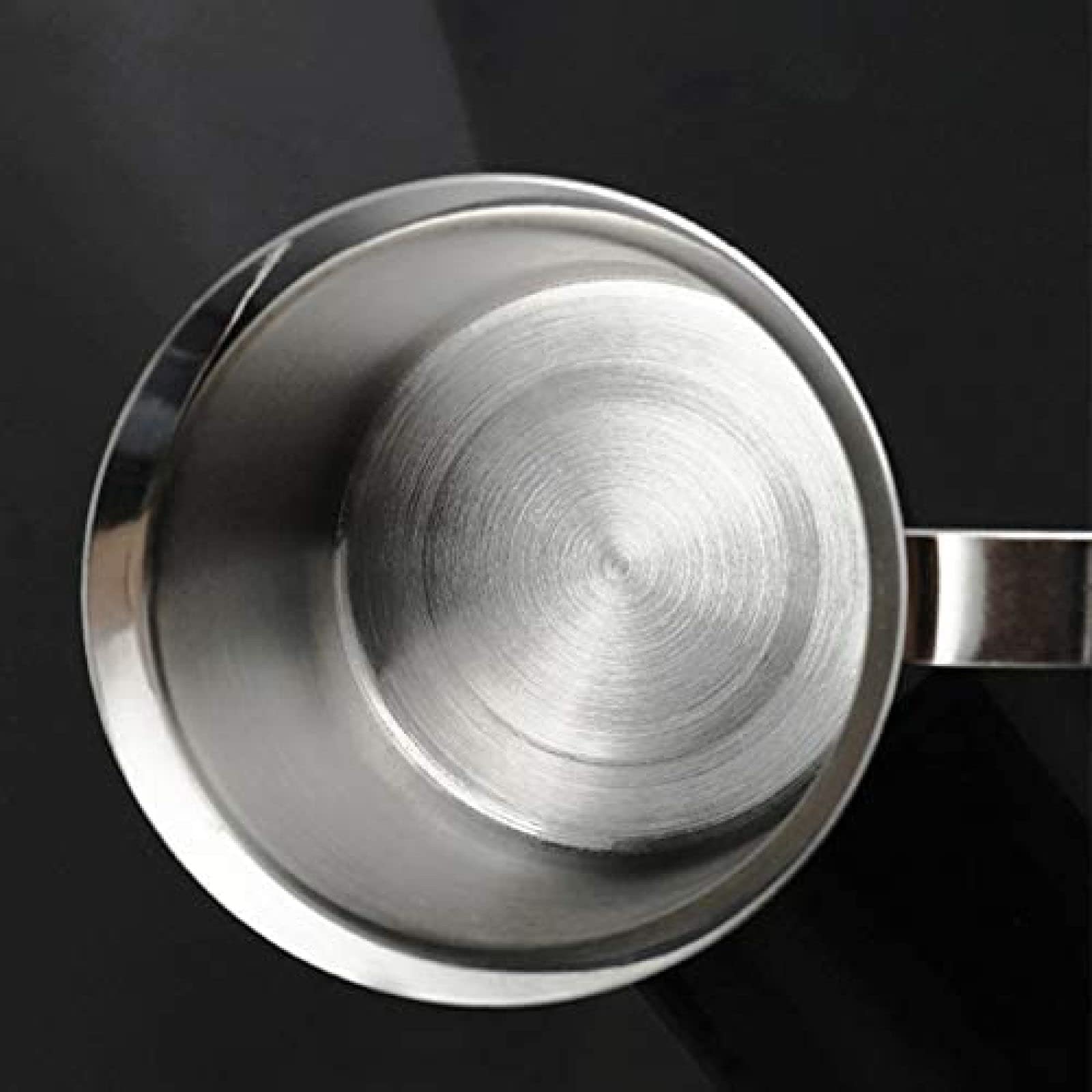 Montalatte Manuale - Acciaio Inox - 400/800 Ml - Schiuma di Latte Perfetta Grazie al Doppio Setaccio E Speciale Meccanismo Pressa,400 Ml,GQYYS