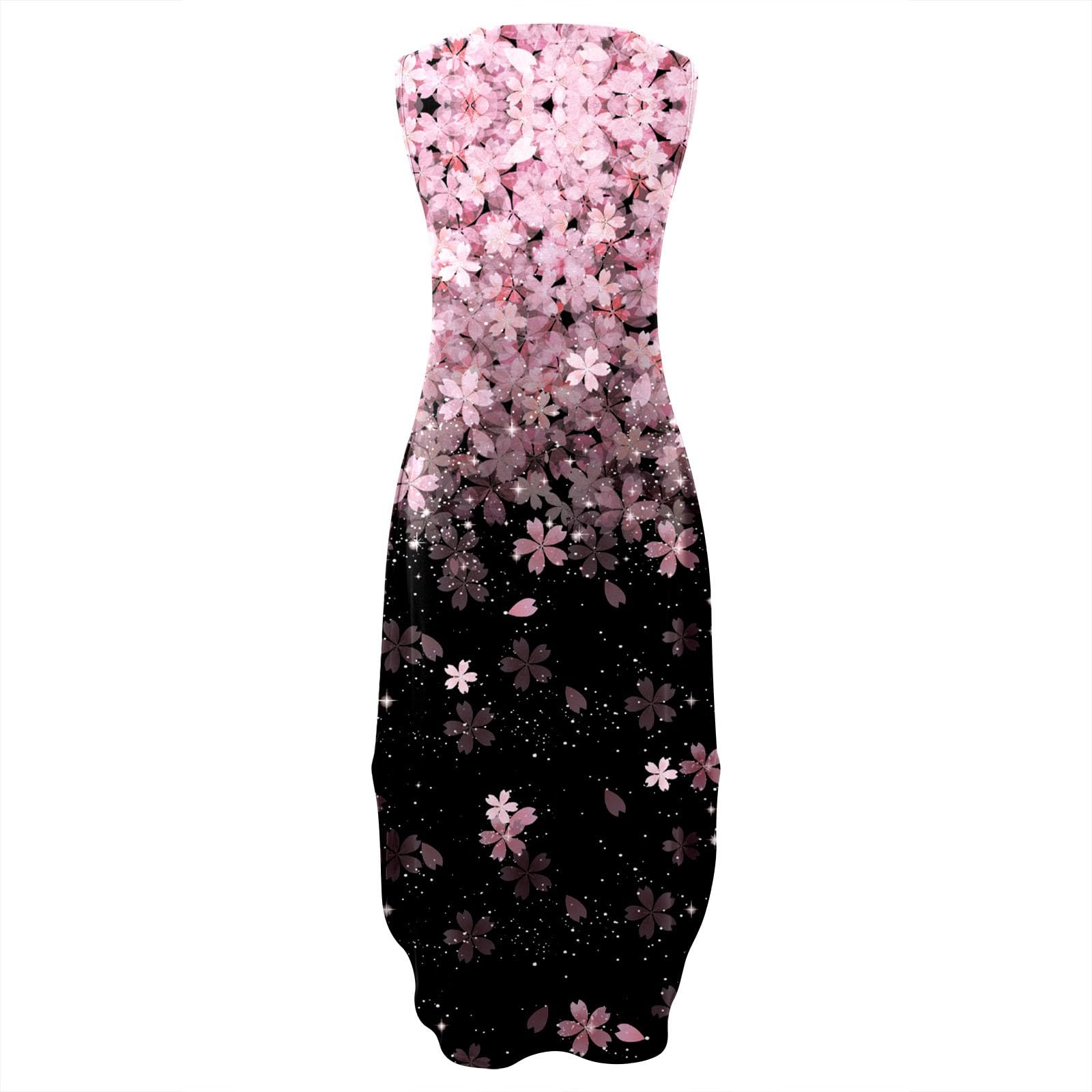 Robe décontractée Longue d’été pour Femme | imprimé Floral bohème | Coupe Fluide façon Plage et Ourlet Fendu | Grande