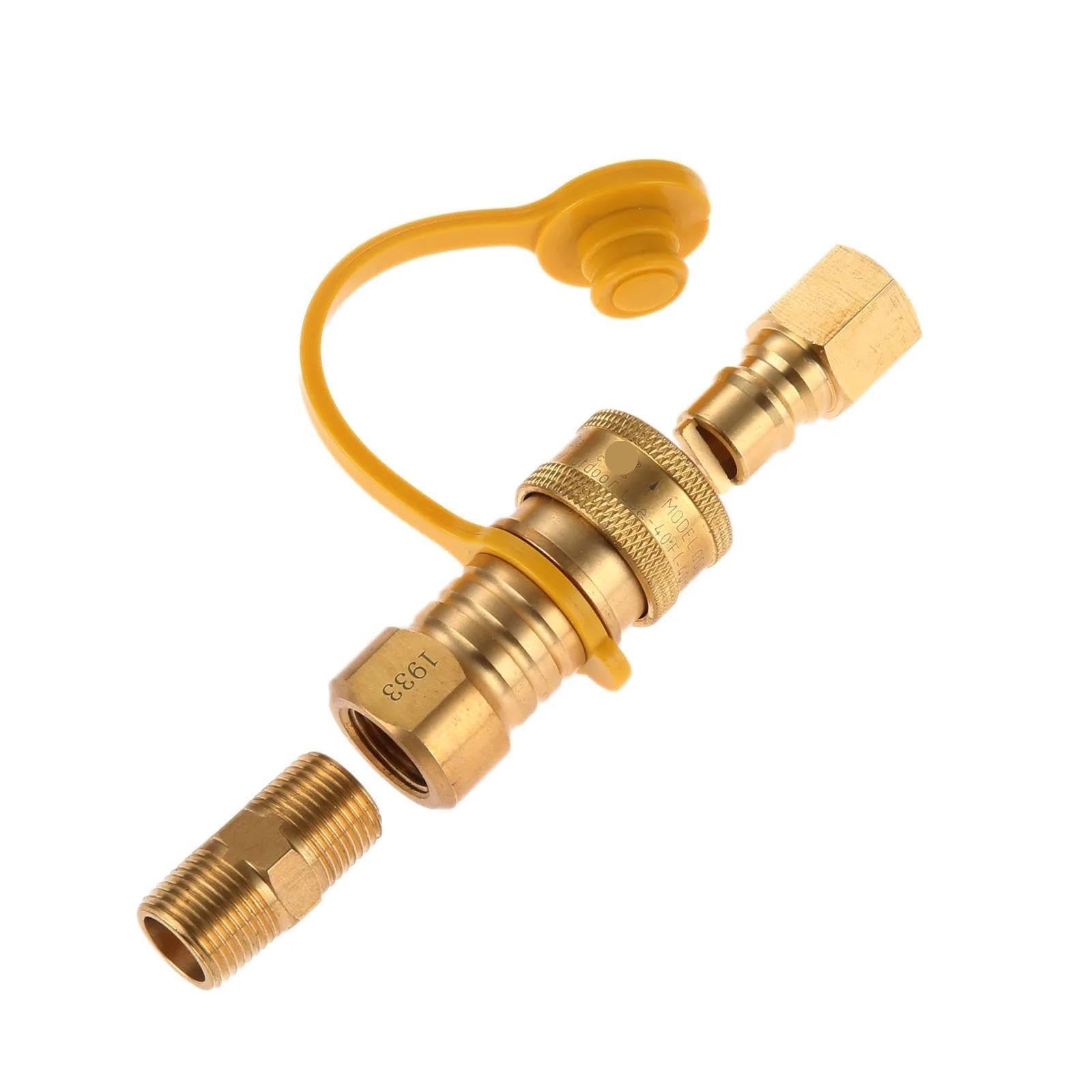 Accesorio de conexión rápida de propano de latón de 3/8 "para manguera