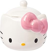 Vista 14 de Silver Buffalo-Tarro de cerámica para dulces, galletas o aperitivos con tapa hermética de bambú, de Hello Kitty, de Sanrio, con disfraz de esqueleto