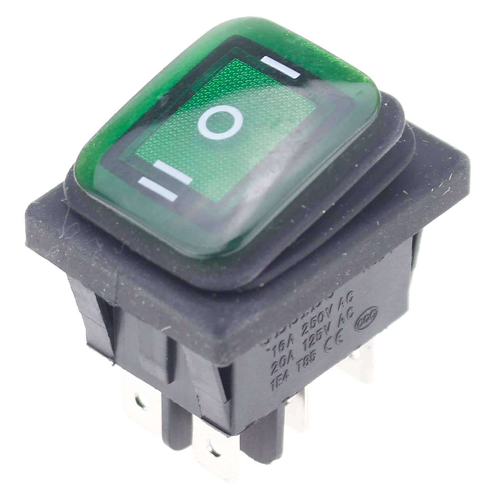 GANDE 1 pz On off On 12 V/220 V Heavy Duty 6 Pin Impermeabile Auto Barca Marine Interruttore A Levetta (Color : 1, Size : 220V)