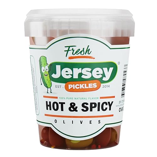 Jersey Pickles - Combo de aceitunas Hot Mix (cuarto de galón)
