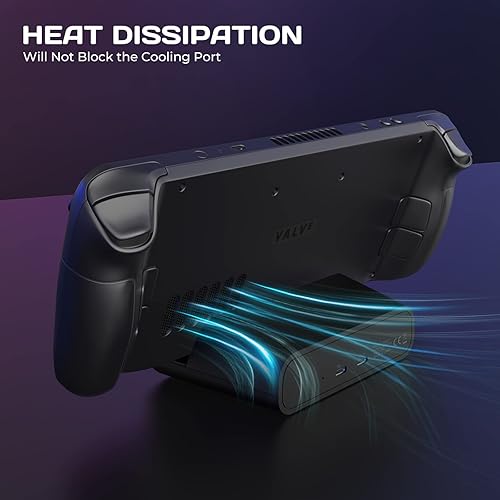 Miniatura 4 de MEPATEM Soporte de base de plataforma de vapor base de muelle para consola de cubierta de vapor accesorios de cubierta de vapor con cable USB-C de