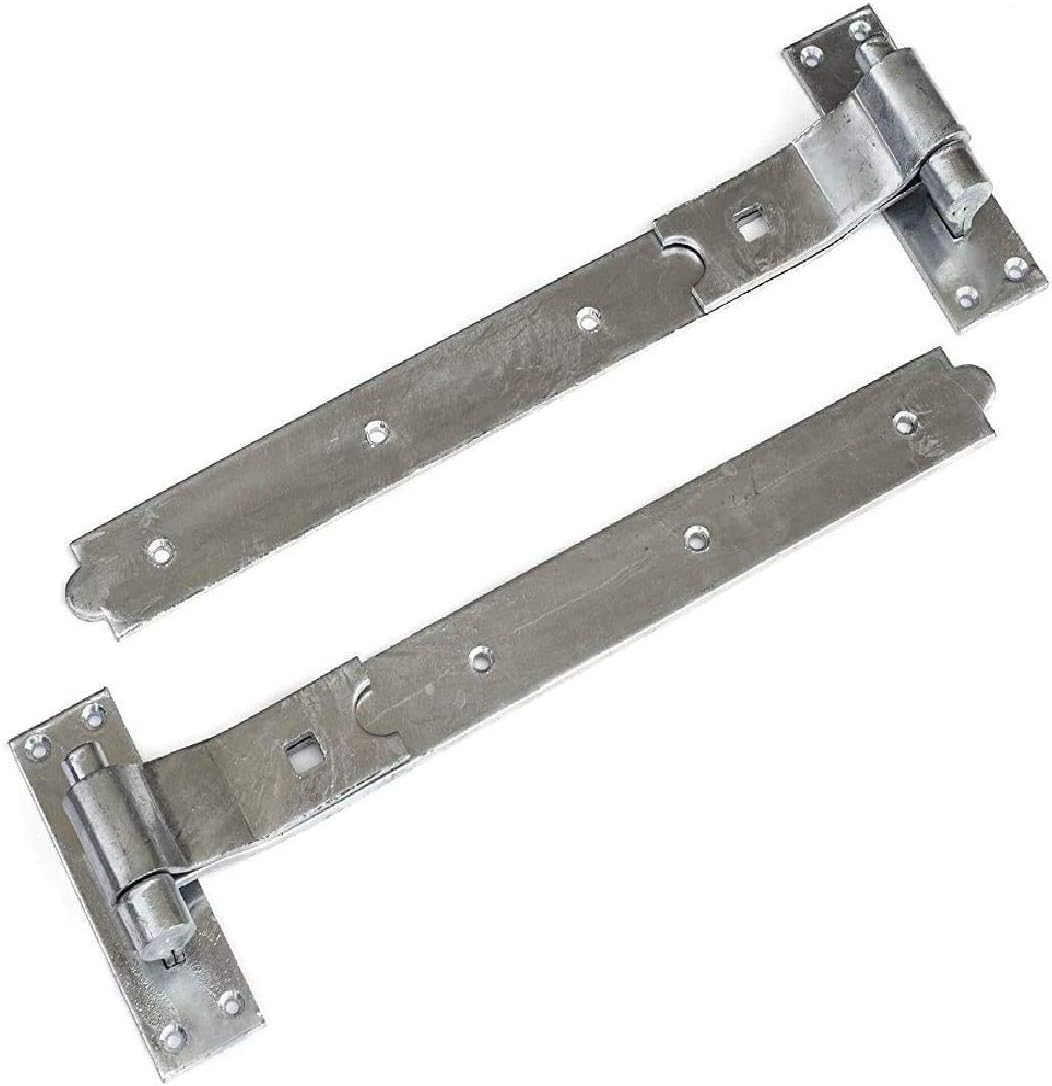 Discount Hardware UK 2Pcs Cranked Hinges, Heavy Duty Gate Hinges, Gate