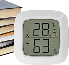 Higrômetro Digital Termômetro Interno | Visor LCD com utemperatura | Termômetro ambiente upara casa com ue temperatura alta precisão Znet-au