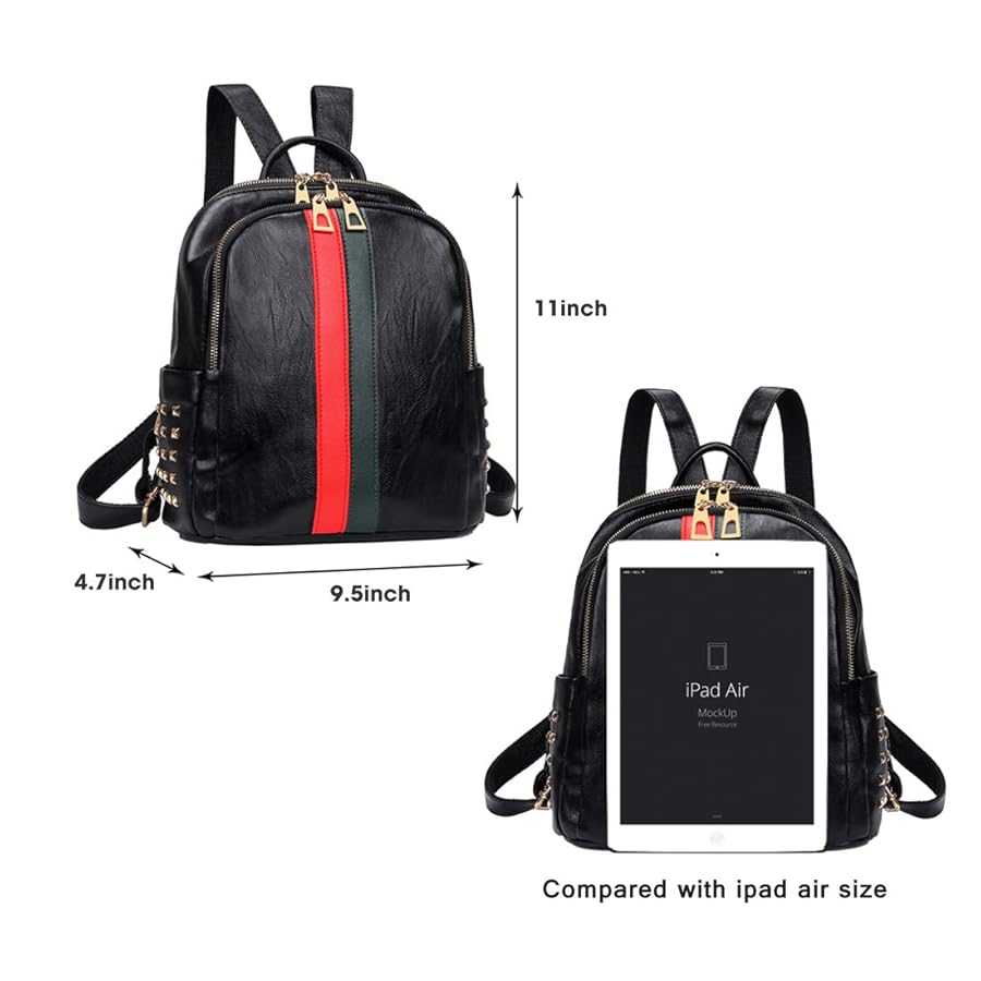 Amazon.com: Alovhad Pu Leather Mini Backpack For Women Purse