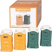 Vista 1 de Graciosos vasos de chupito de cerámica Porta Potty: Elefante Blanco Broma Divertidos Novedades Regalos de Intercambio de Fiesta Yankee para Adultos