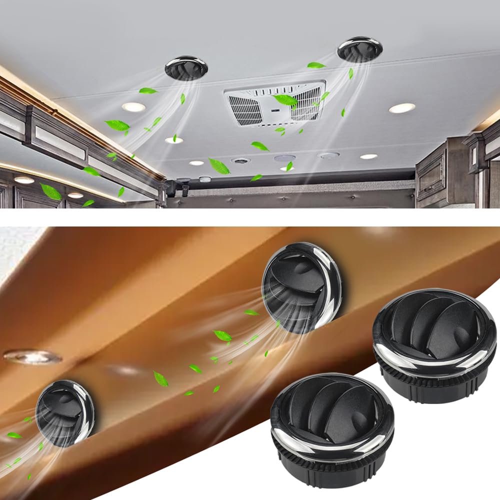 Riloer 2 PZ Universale Manopola Stile Aria Condizionata Vent Deflettore Presa Feritoia Griglia Presa Aria Per RV Bus Yacht Barca
