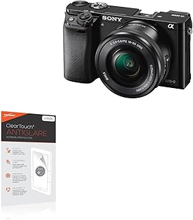 BoxWave Screen Protector Compatible With Sony Alpha a6000 - ClearTouch Anti-Glare (2-Pack), Anti-Fingerprint Matte Film Skin for Sony Alpha a6000