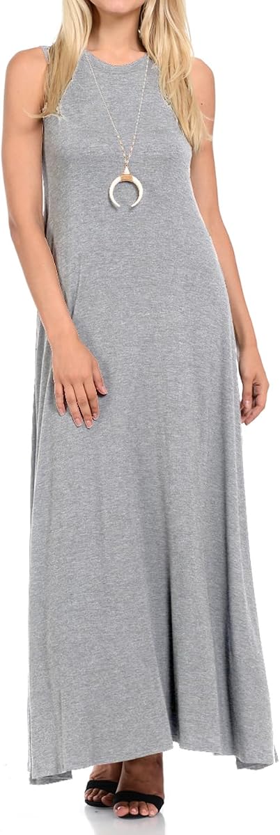 Pastel by Vivienne Women's Sleeveless Maxi Dress with Pockets