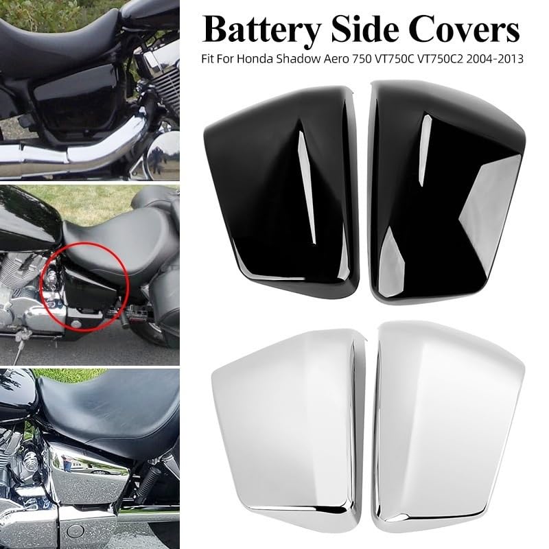Cubiertas de batería para Shadow VT750 que solucionan el desgaste del carenado original 2