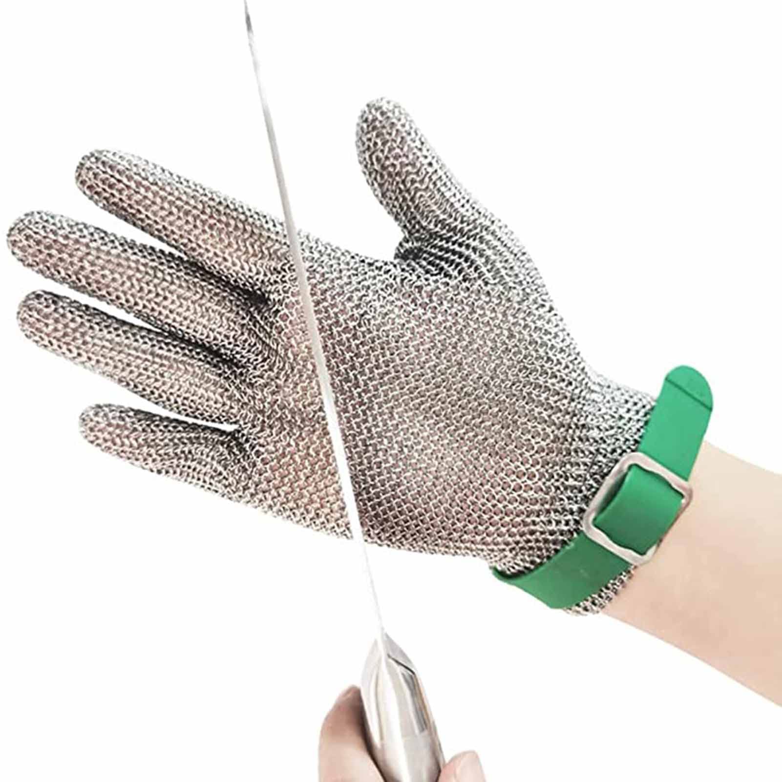 Cut Resistant Gloves Rękawice Z Drutu Ze Stali Nierdzewnej, Odporne Na Przecięcie I Przekłucia Rękawice Ogrodnicze Dla Rzeźników(Size:XS/opakowanie jednej sztuki)
