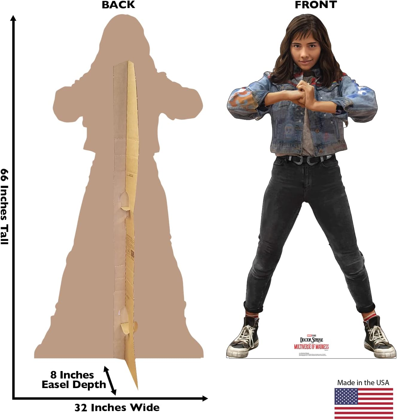 Cardboard People America Chavez Life Size Cardboard Cutout Standup - Marvel Studios' Doctor Strange in The Multiverse of Madness (2022 Film)