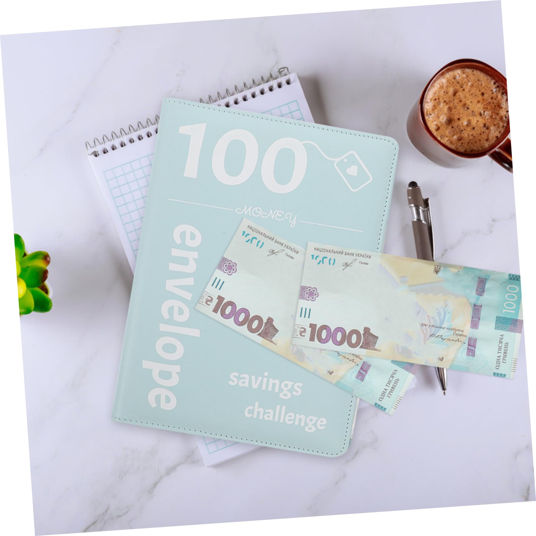 OSALADI 4sets Raccoglitore Denaro Per Raccoglitori Budget Mobili Con Buste Trasparenti Organizzatore Per Risparmiare Contanti e Tenere Traccia Obiettivi Finanziari