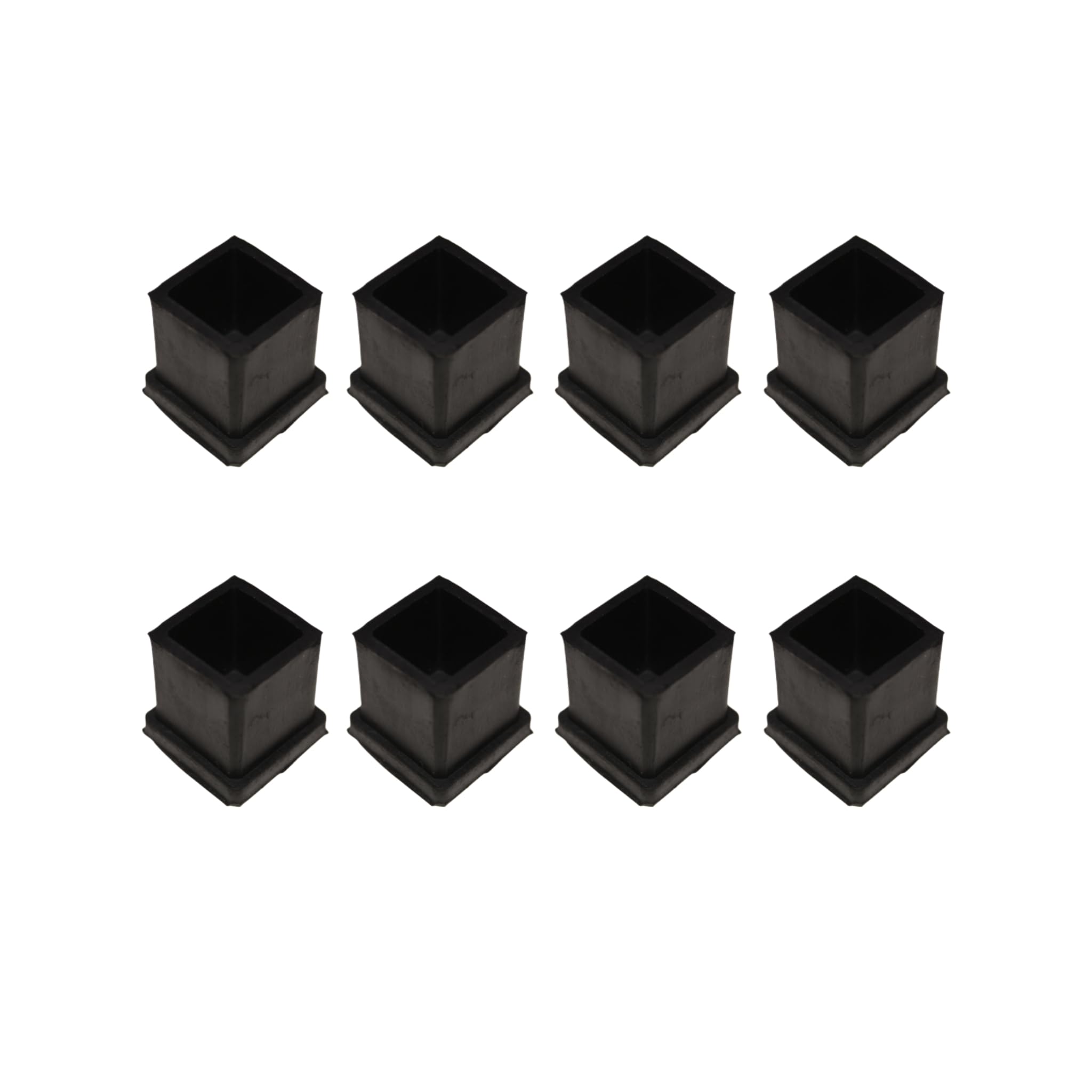 DEEPOOS Floor Protector Square Rubber Cap/Bush/Shoes for Furniture Foot Chair Table (Size - 20mm x 20mm / 3/4" x 3/4" INCH) Pack of 8-image-33