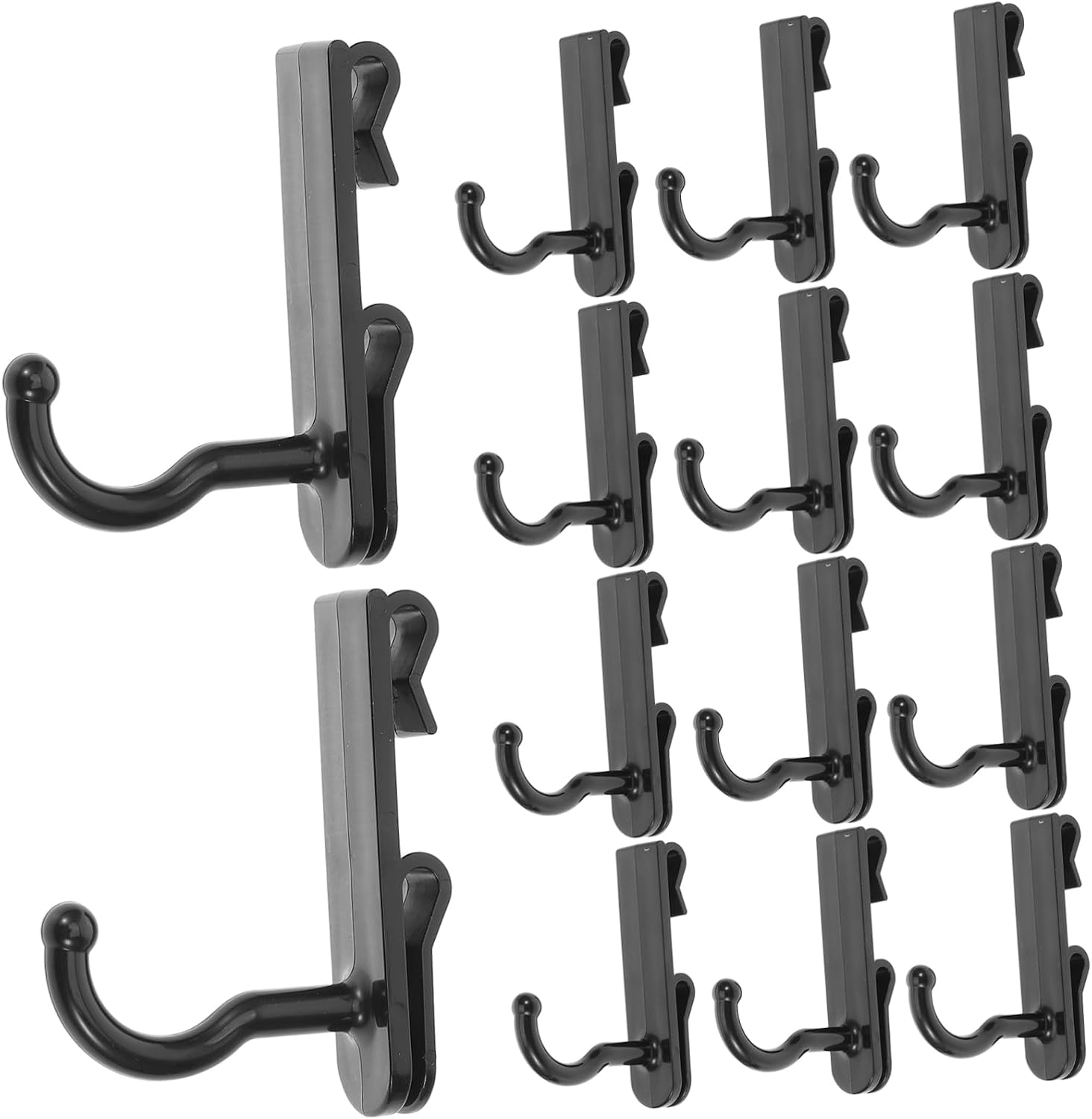TEHAUX 24Pcs Sturdy Plastic Grid Wall Hooks for Hanging Garland Versatile Display for Home Decor Durable and Stylish Wall Hangers for Pictures and Artwork