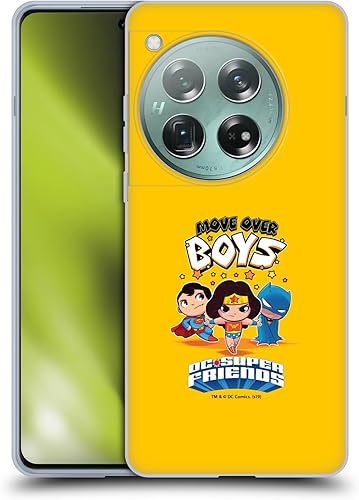 Head Case Designs Funda de gel suave con licencia oficial de Super Friends DC Comics Girl Power para niños pequeños compatible con OnePlus 12