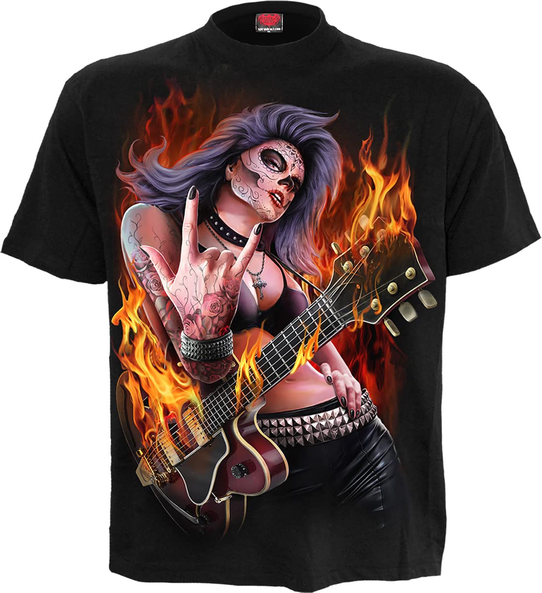 Spiral Men's Black M101 T-Shirts, L Uk