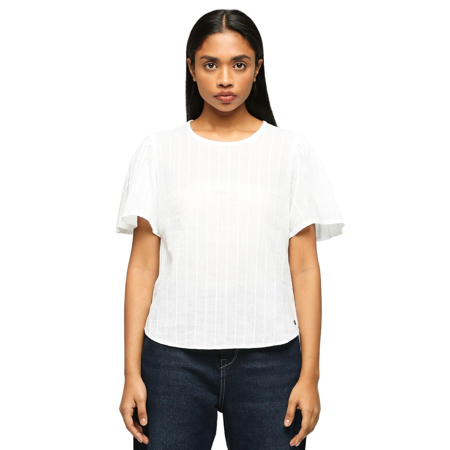 pepe jeans Women's Cotton Regular Fit T-Shirt-picture-48