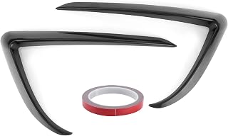 Aramox Front Foglight Eyebrow, Auto Foglight Eyebrow Eyelids Cover Trim Car Accessories Fit for Tesla Model 3(Black)