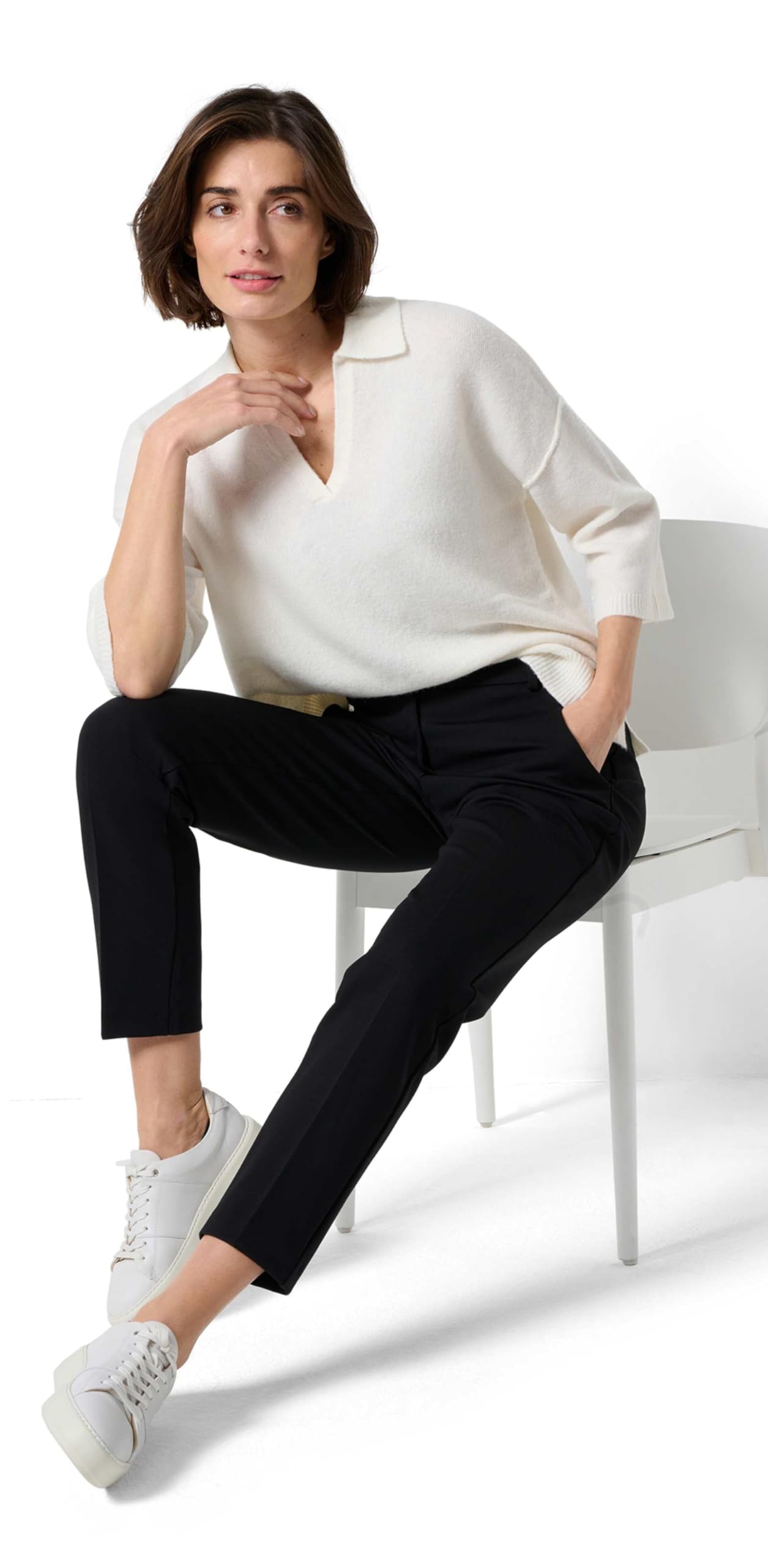 BRAX - Style Maron S Finest Jersey: Comodo Chino, Pantaloni Casual da Lavoro Donna